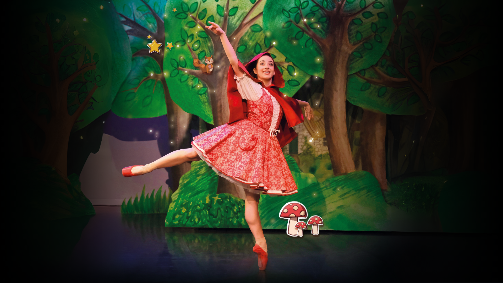 Julie Nunès in Little Red Riding Hood. Photo Brian Slater.
